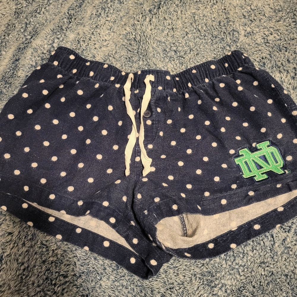 Womens Notre Dame pajama shorts Size small